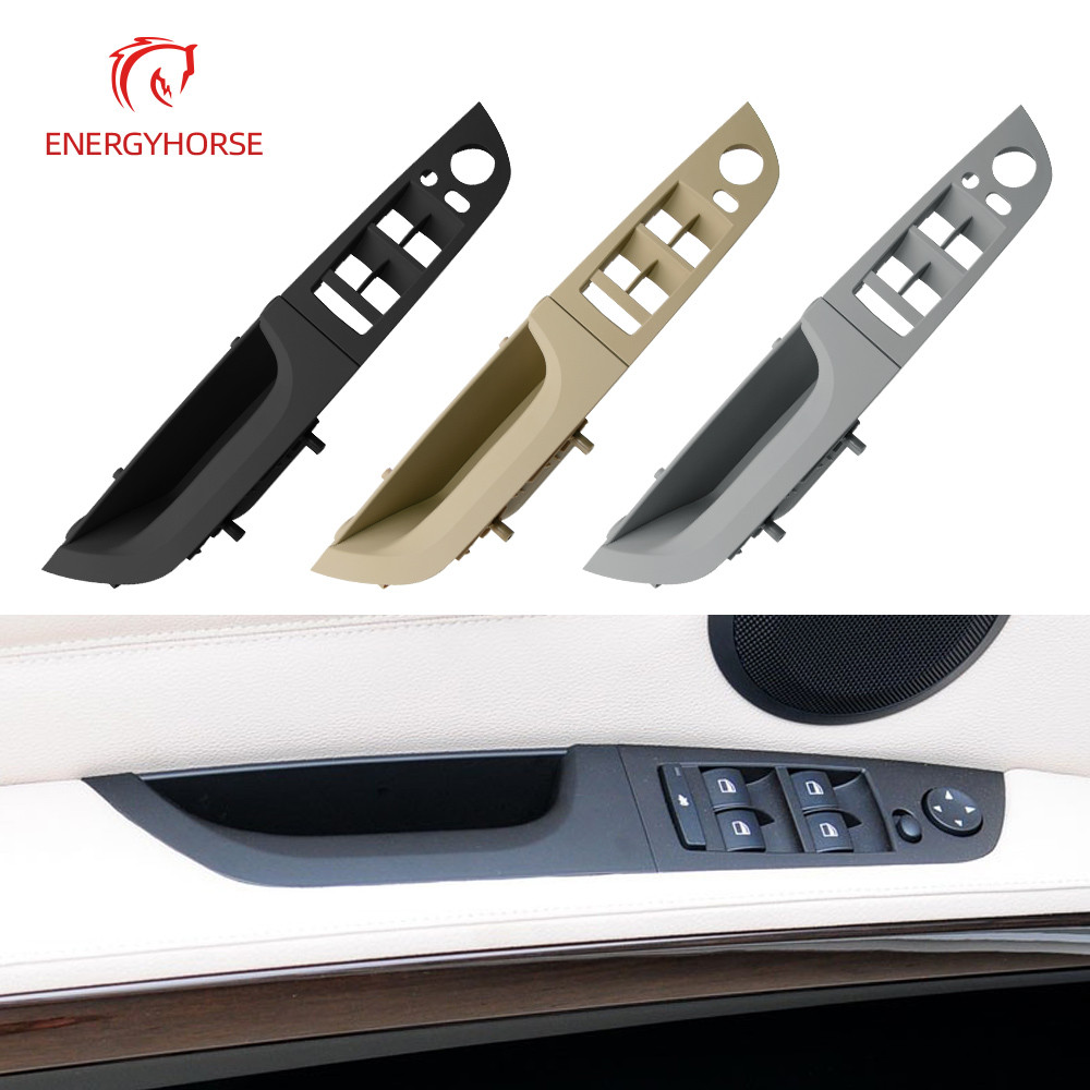 

Mobil Pengemudi Pintu Jendela Switch Panel Penutup Trim Pull Handle Untuk BMW E90 3 Seri 320 325 330