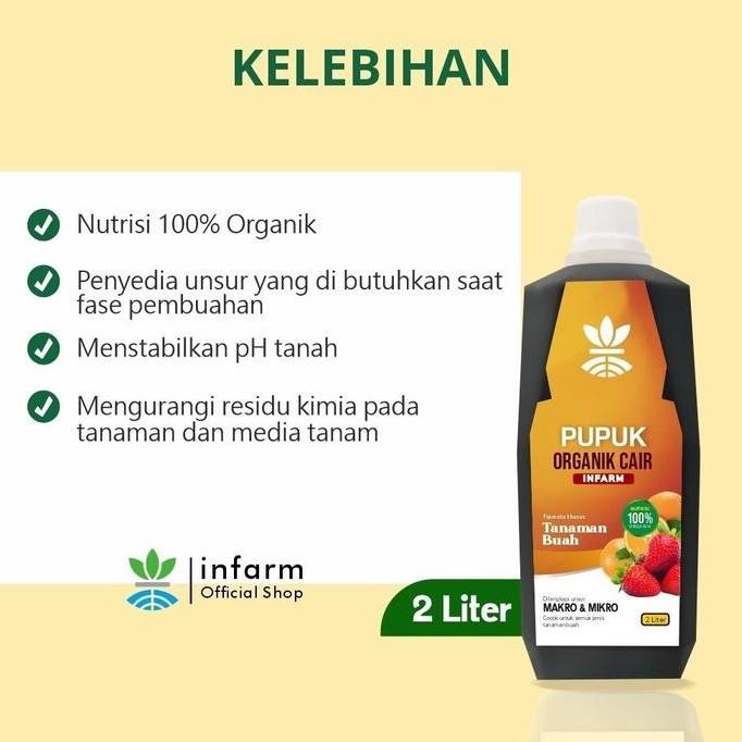 Pupuk Kompos Pupuk Organik Cair Tanaman Buah / Bunga 2L POC Kompos