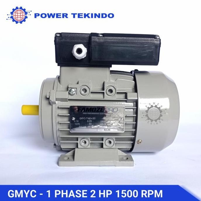 Famoze Pro Dinamo 1 Phase 2 Hp 1500 Rpm Gmyc 4Pole Motor Penggerak