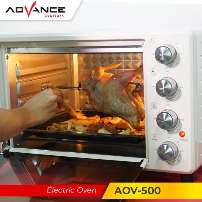 CODAdvance AOV500 Electrik Oven 33L Big Oven Listrik 800W Ayam Bakar 360 rotasi Panggang secara mera