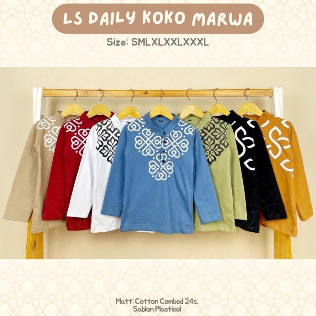 Miliki - Atasan Koko Marwa - Baju Koko Lengan Panjang Anak 1-10T Pineapple Kids ,,