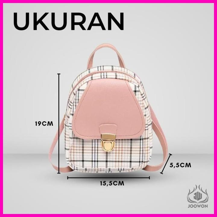 Ori Tas Ransel Wanita Fashion Korean Style Import / Tas Ransel Bahan Kulit Sintesis Kekinian - Sc04