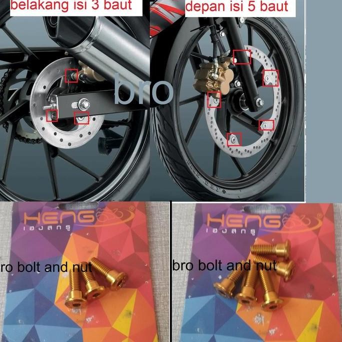 Baut Probolt Disc Cakram Disk Satria Fu 150 Original Heng Thailand