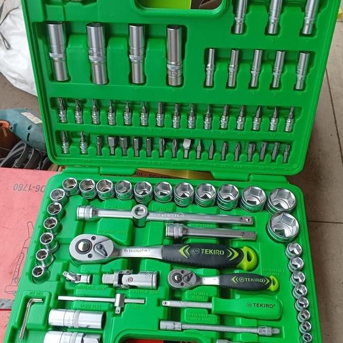 Kunci Shock Set 94pcs 1/4 inch & 1/2 inch 94 pcs TEKIRO Ori