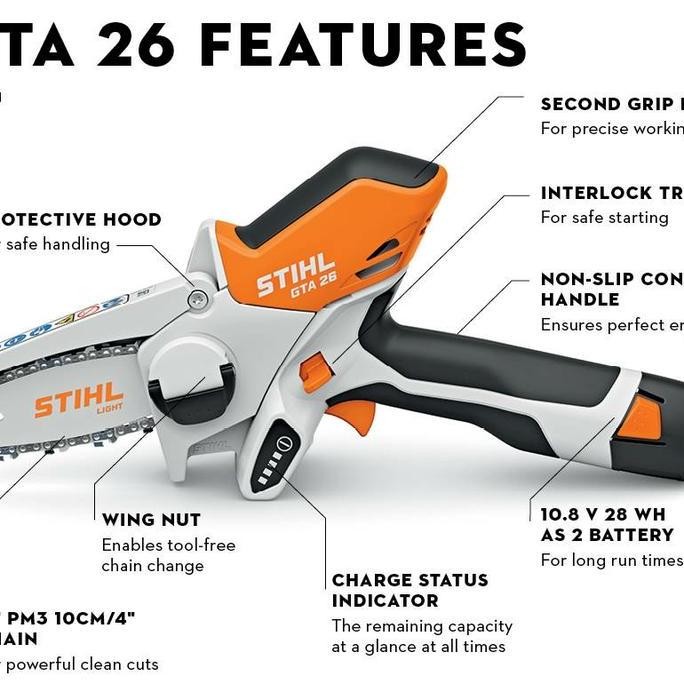 Mesin Potong ChainSaw STIHL GTA 26 Mini Cordles Garden Pruner STIHL