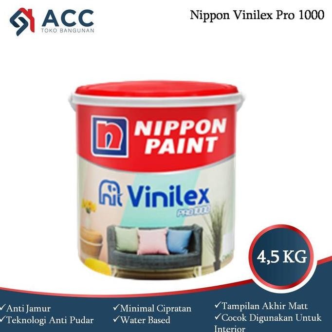 Cat Tembok Vinilex Pro 1000 Warna Putih 5 kg