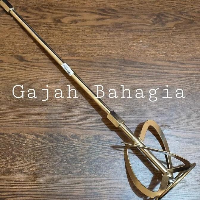 Stik pengaduk cat semen Mixer adonan Stainless Gagang bor mixer HL