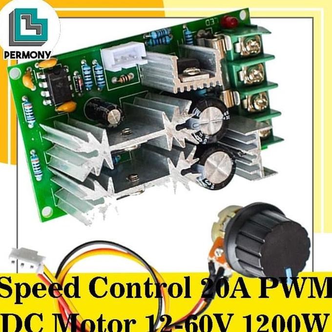 Speed Control 20A PWM DC Motor 12-60V 1200W PWM 20A
