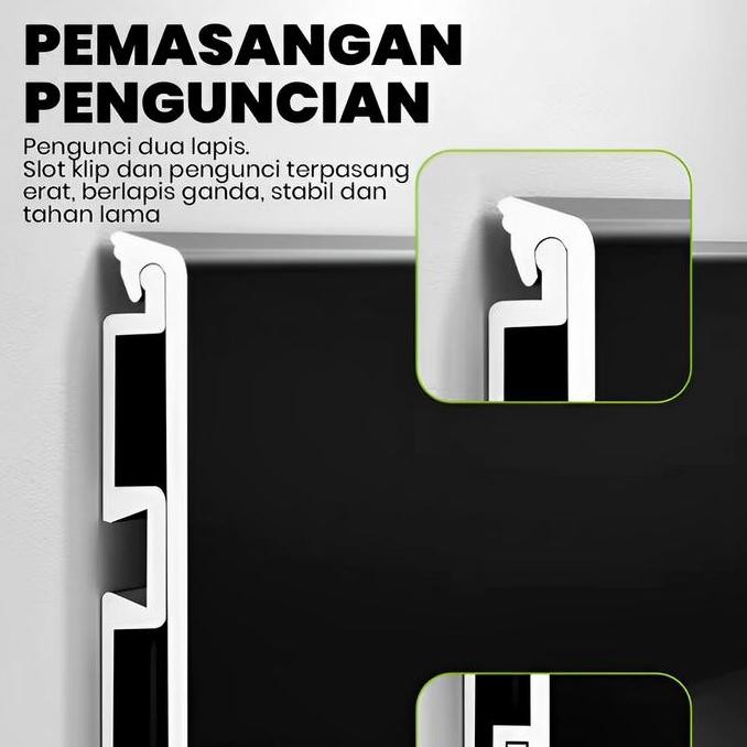 Lis plint alumunium 2,5 Floor Skirting Alumunium, Aksesoris Rumah dan Lantai