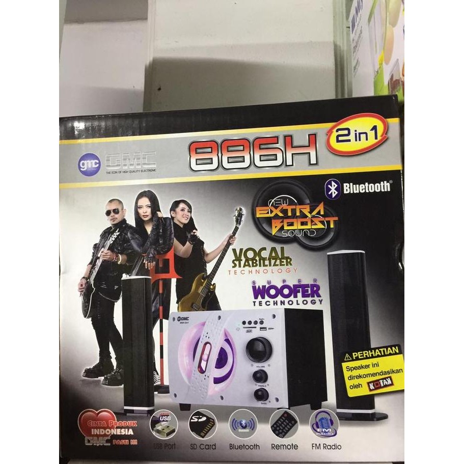 Bagus Speaker Gmc 886H 2 In 1 Series