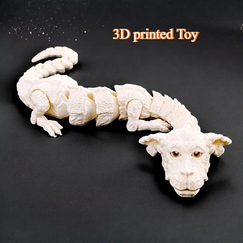 

(PO) NEW 3D Printed Lucky dragon Dog Figurine Mini Dragon King Toy Book Nook Desk Decor Home Fun Miniature Items Cute Birthday Gift