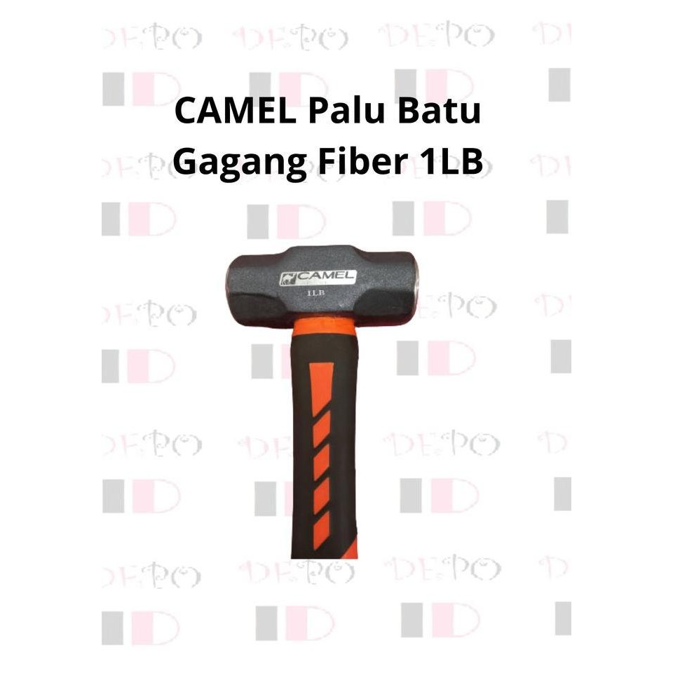 CAMEL Palu Batu Gagang Fiber / Palu Batu Bodem Penghancur Beton Uk 1LB