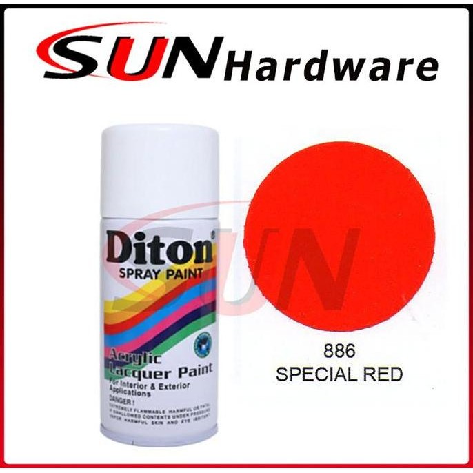 Pilox DITON 300 ml Special Red 886 Pilox Pylox Solid Merah