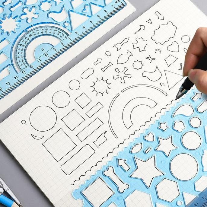 

Plastic Drawing Painting Sets Painting Graphics Scale Template Cartoon 676 Spgraph Drawing Toy Christmas Gifts