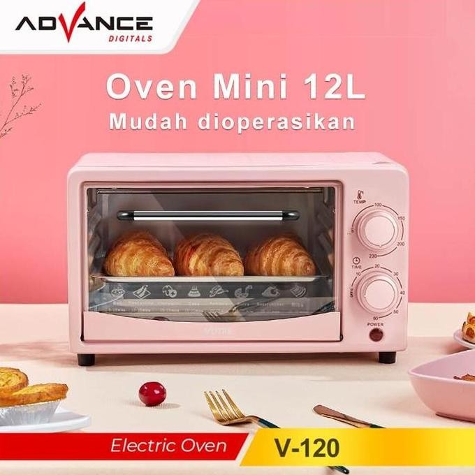 Baru Votre V-120 Oven Listrik 12L - Oven Mini Hemat Listrik 400W 2 Elemen