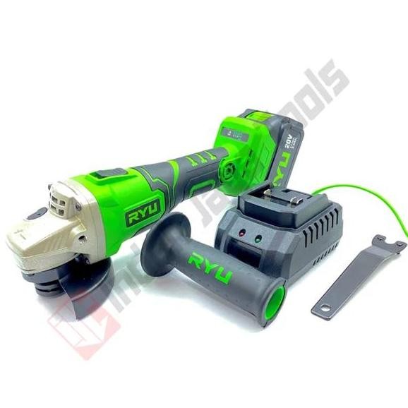 RYU RCG20V GERINDA CORDLESS - Mesin Gerinda Tangan Baterai 4" Charger