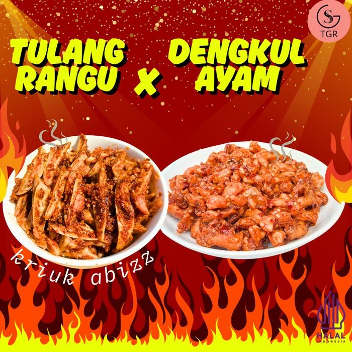 

New BUNDLING GOKILLL TULANG RANGU X DENGKUL AYAM SAMBAL CHILLI OIL PEDAS NIKMAT 80 GR DAN 100 GR