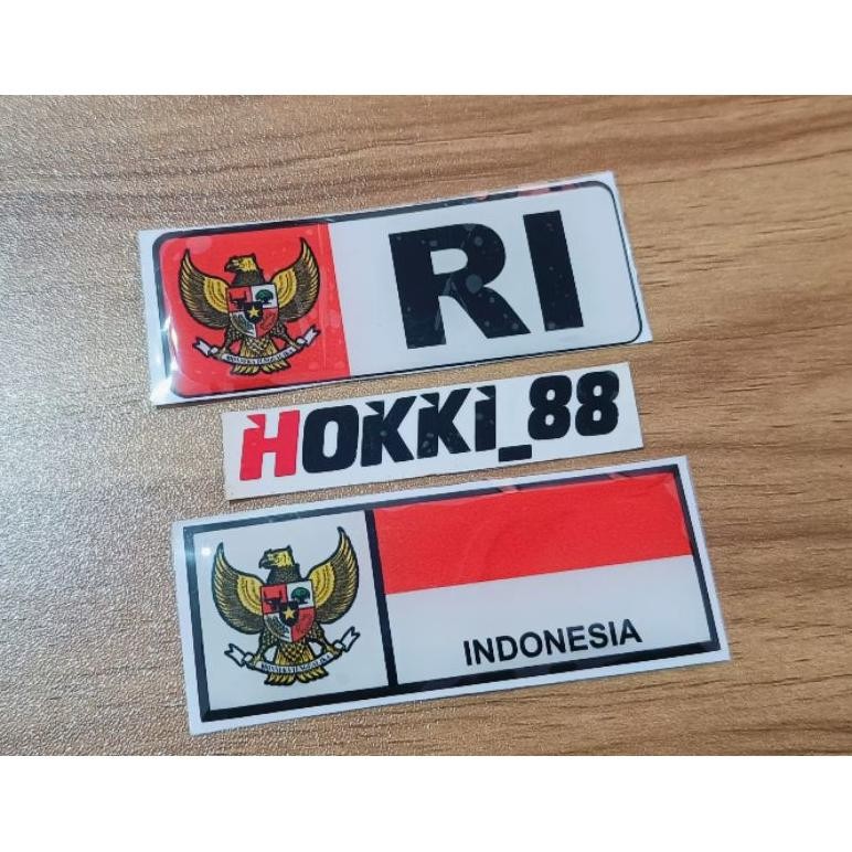 

PROMO MERDEKA Stiker timbul bendera Indonesia GARUDA RI