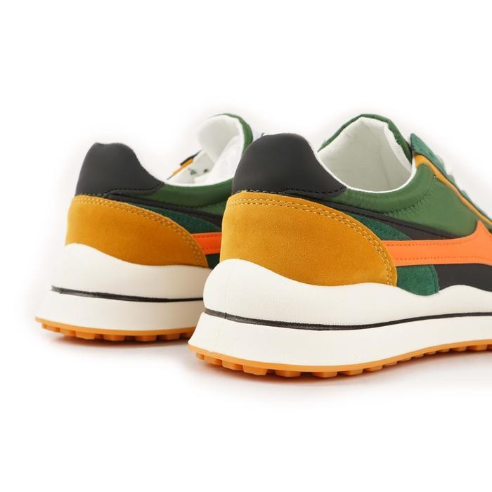 Rs Declan Sepatu Sneaker Sport Pria Revend 01-025 Casual Karet Shoes Black