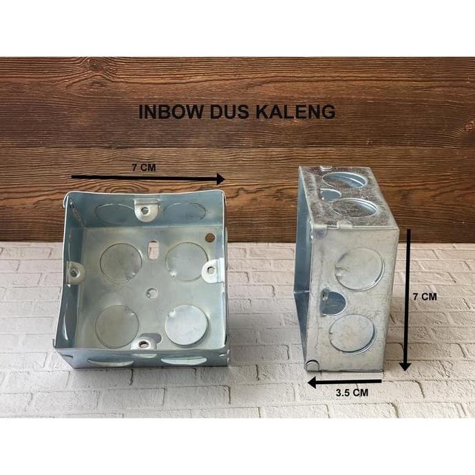 

inbow dus kaleng / inbow dus 1 gang segi / inbow dus kotak