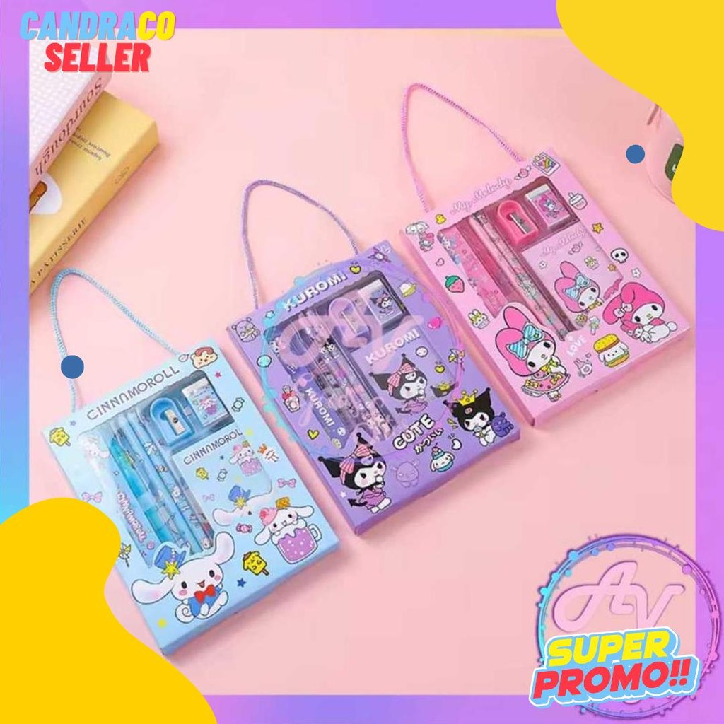 

Stationery Set / Set Alat Tulis / Paket Alat Tulis 6In1 / Stationery Set 6In1 608 Diskon Setengah Harga