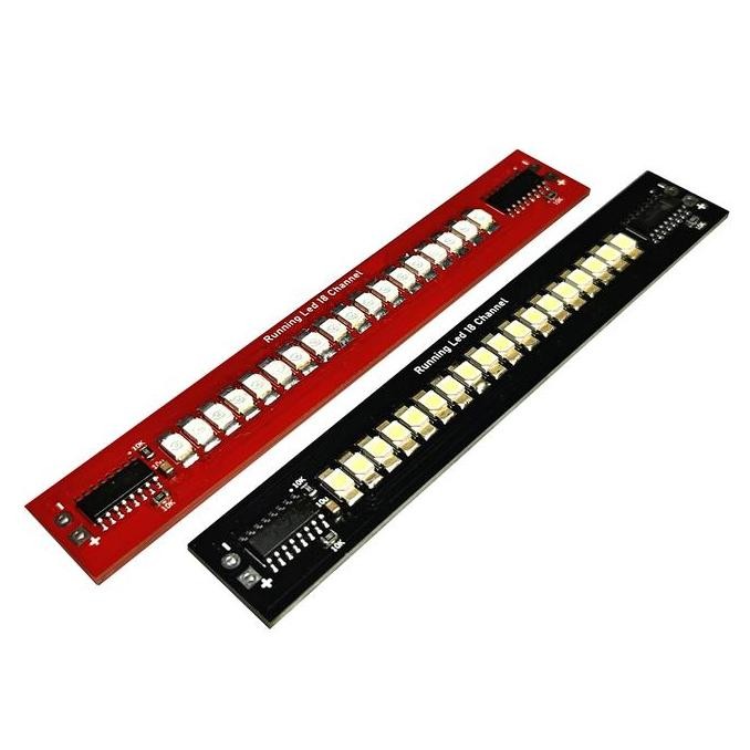 Running Led Variasi 12V 18 Led lampu berjalan DIY Kit ada 6 pilihan warna