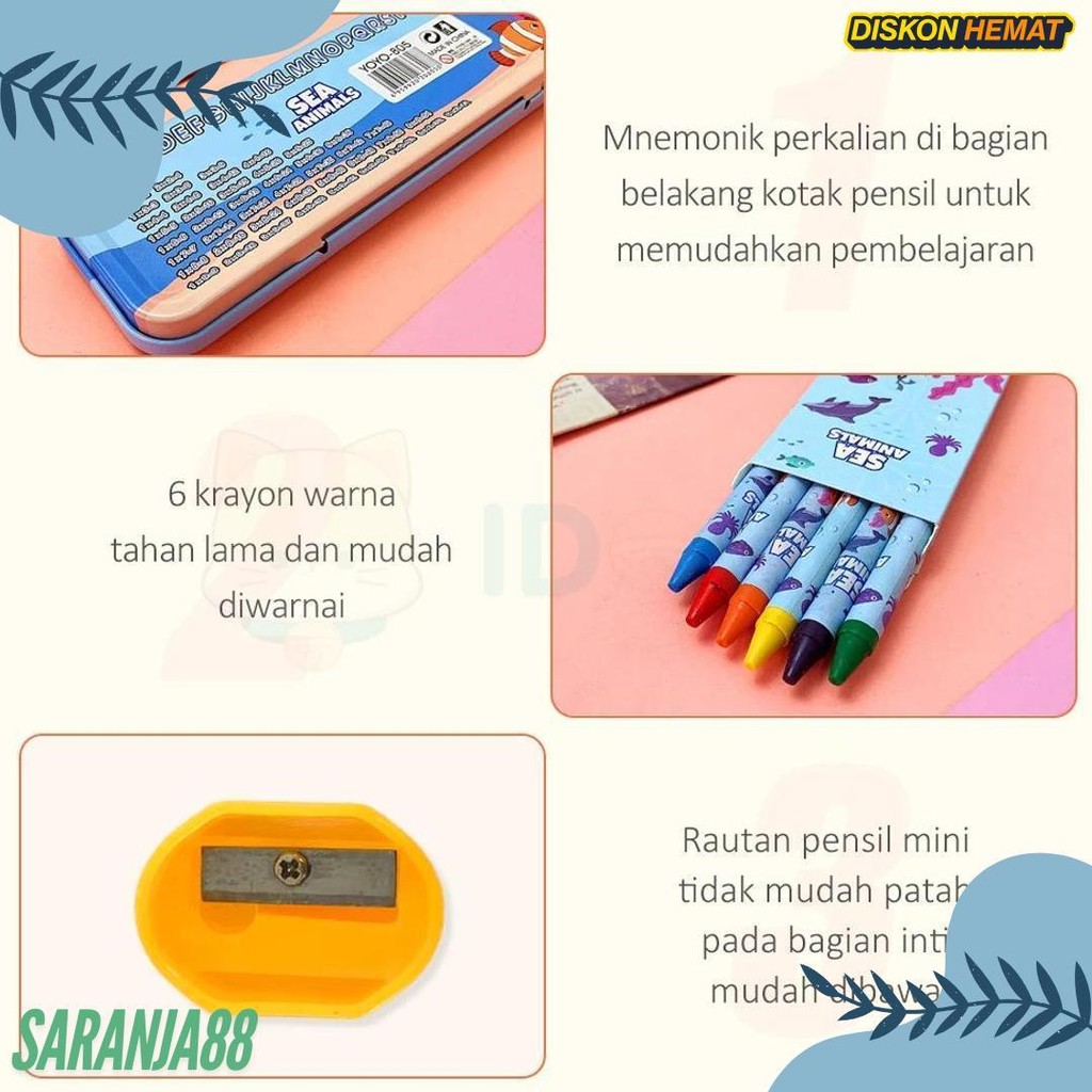

Idoon Stationary Set Kotak Pensil Anak Set Stationery Alat Tulis Kotak Pensil Karakter Flash Sale! Diskon Hingga 70%