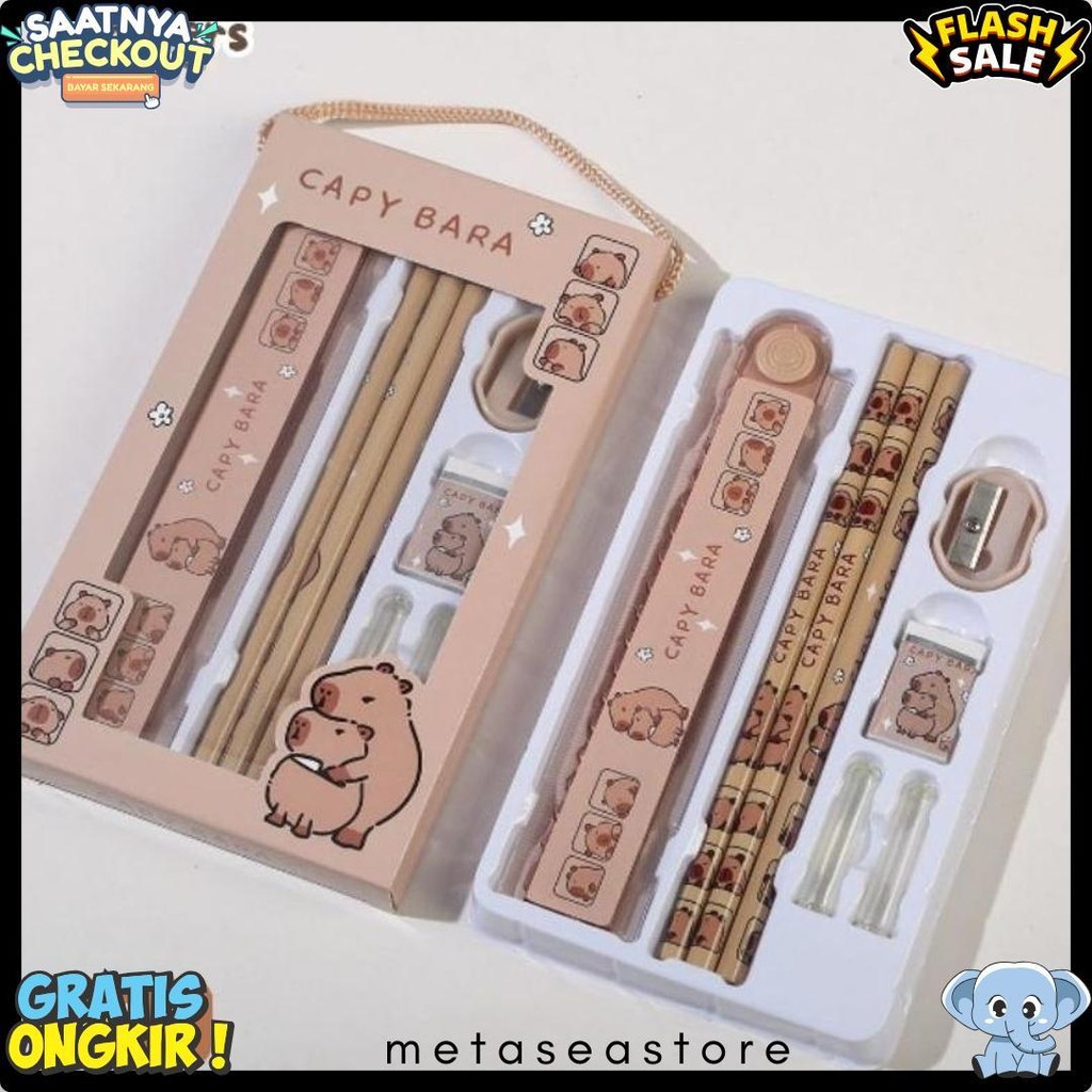 

1 Set Pencil Gift Capibara /1 Set Pensil Sekolah Terlaris! Produk Ini Banyak Dicari