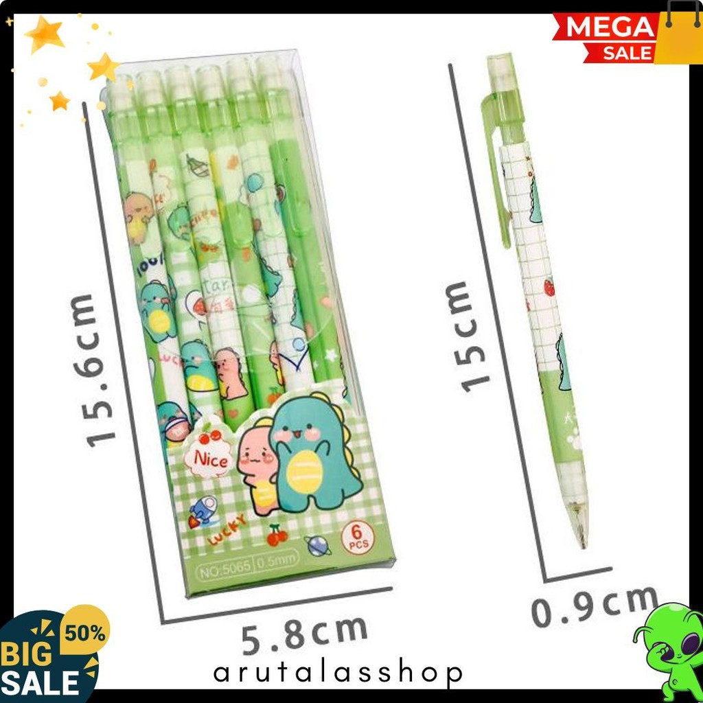 

1 Set 6Pcs Pensil Mekanik 0.5 Mm Motif Peach Dan Kartun Lucu / Pensil Mekanik 0.5 Mm Motif Lucu Pgs Diskon Setengah Harga