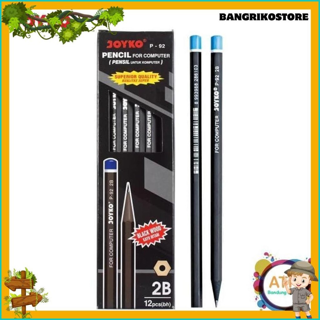 

Pensil 2B Joyko P-92 Hitam - Lusinan (12 Pcs) Terlaris! Produk Ini Banyak Dicari