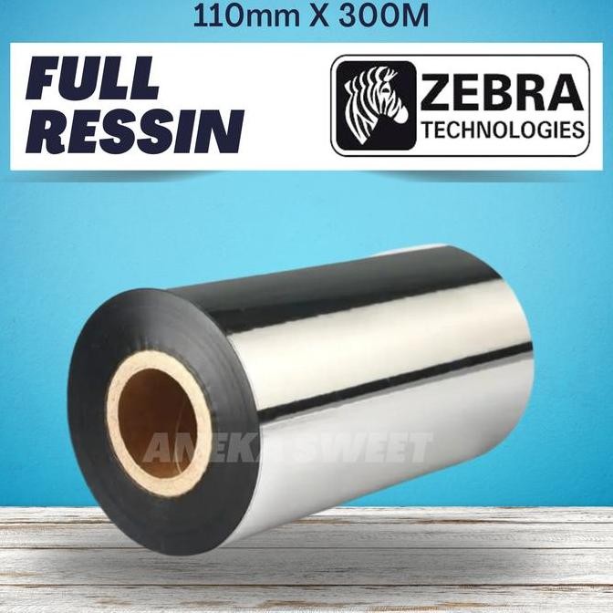 Ribbon Barcode FULL RESIN 110x300 M 110 x 300 Ribbon Barcode murah