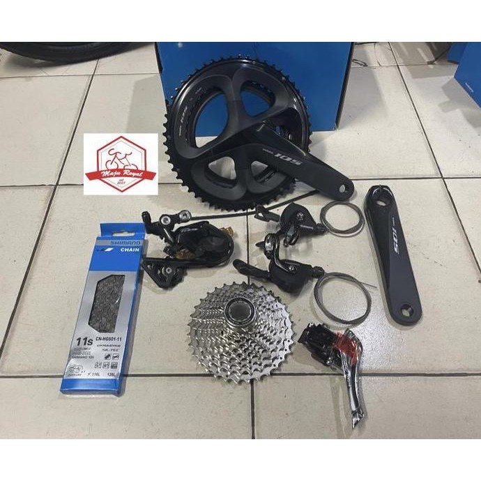 ready GROUPSET SHIMANO 105 R7000 FLAT BAR SEPEDA LIPAT MTB FULL 2x11 SPEED