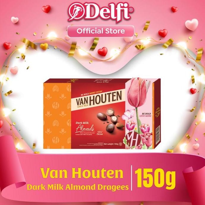 

Cokelat Van Houten Almonds Dragees 150g - Coklat Valentine Spesial Termurah