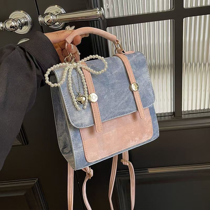 Y2K Box Nest COD Tas tangan perguruan tinggi yang modis dan serbaguna