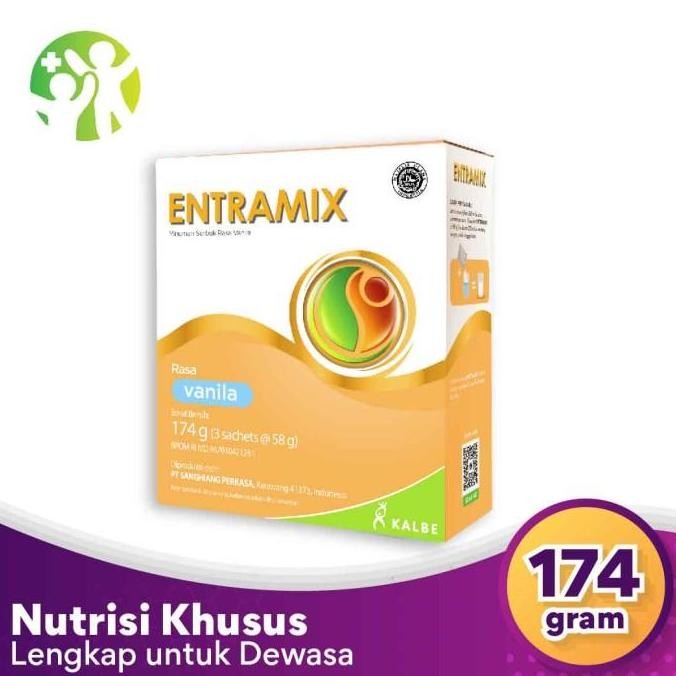 Entramix 174gr Susu Nutrisi Seimbang Bubuk Untuk Dewasa & Lansia Termurah