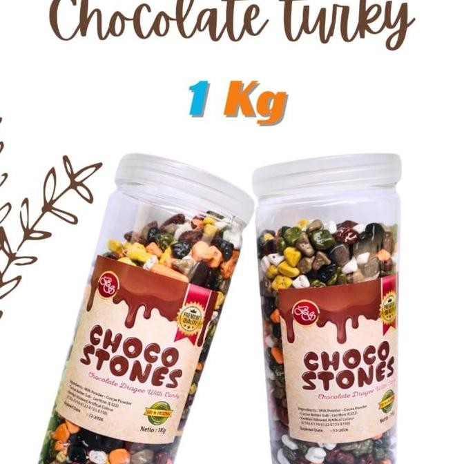 

Choco Stone Coklat Kerikil 1kg Made in Turkey Cokelat Batu Arab Termurah
