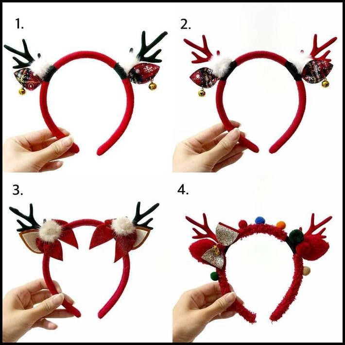 Christmas Ear Deer / Natal / Headband / Bando Natal Made in Korea