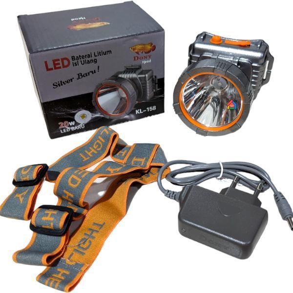 Senter Kepala Dony Kl-158 (20 Watt) / Dony Senter Kepala Kl158 / Kl 158 [Cahaya Putih / Kuning] New 