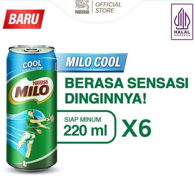 

MILO Cool Kaleng 220ml x6pcs - Minuman Cokelat Susu Segar Termurah
