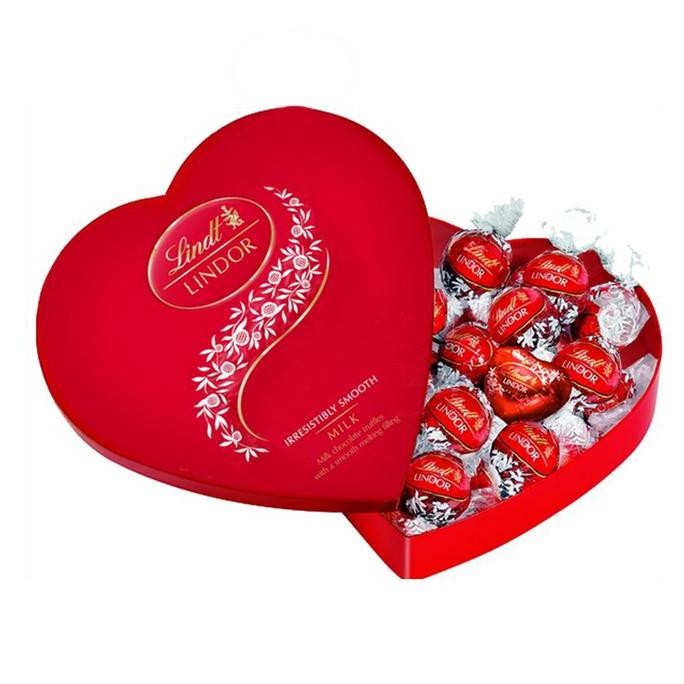 

Lindt Lindor 96gr Swarovski Heart Cokelat Box Love Valentine Hadiah Romantis Termurah