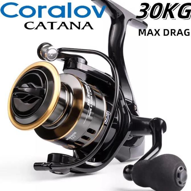 Reel Pancing CORALOV 7000 Metal Drag 10Kg Reel Pancing Laut Tangguh Termurah