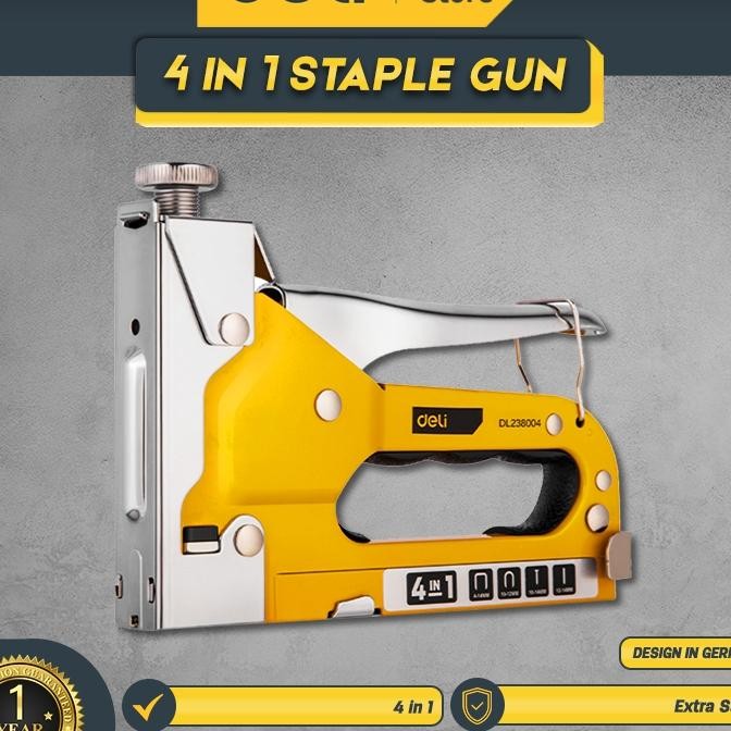 

Deli Tools Staples Stapler Gun Taer 4 In 1 Dl238004