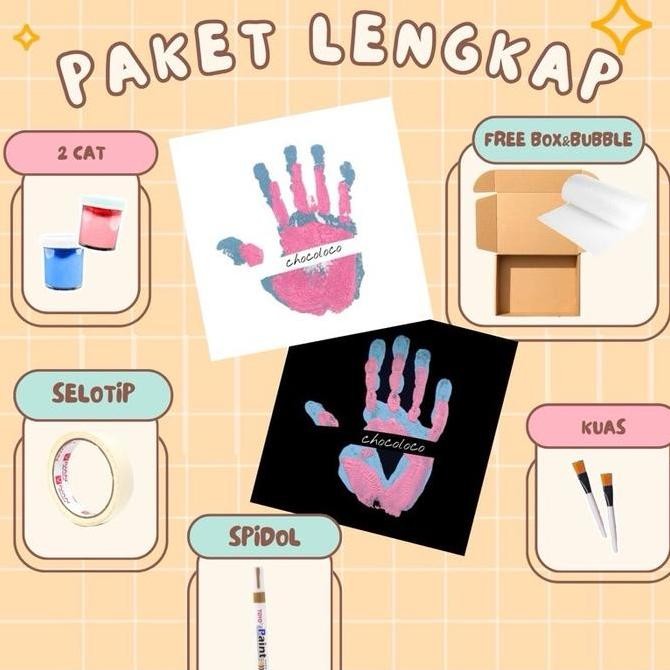 

[free box&bubble]PAKET LENGKAP | CAP KANVAS DIY HAND PAINTING KIT CAP TANGAN KANVAS COUPLE