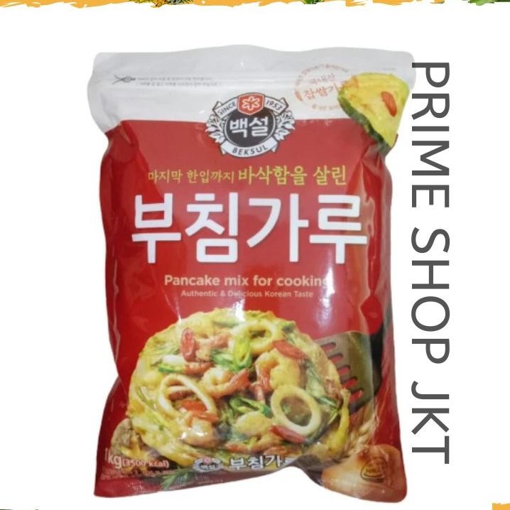 

Cj Beksul Pancake Mix For Cooking 1Kg Pajeon Premiks Panekuk Korea