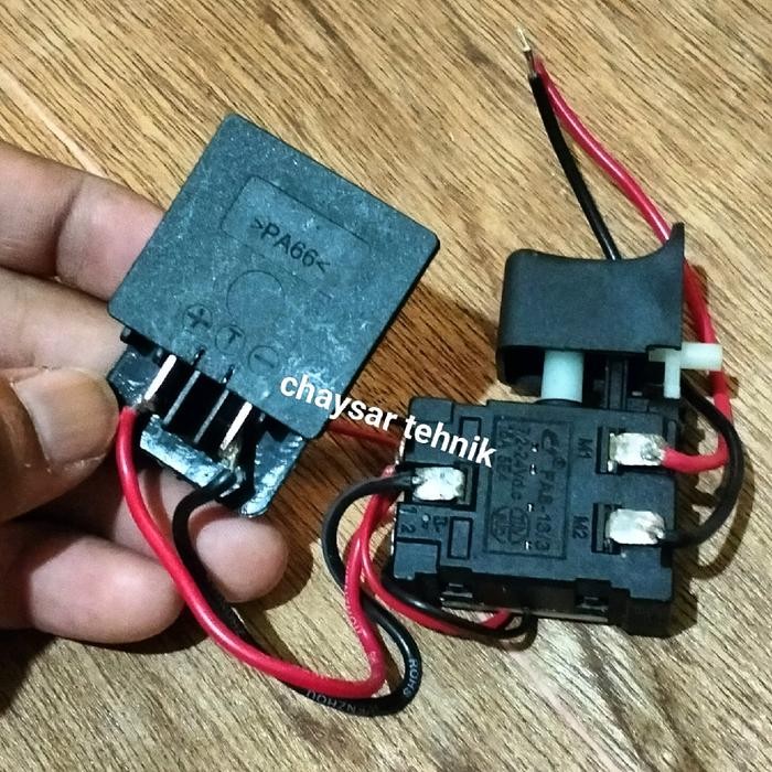 Switch Bor Cordless 12 Volt RYU Switch On Off Mesin Bor Cordless 12V