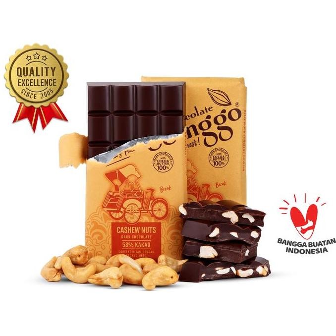 

Cashew Nuts & Dark Chocolate 100g Chocolate Monggo Coklat Souvenir Termurah