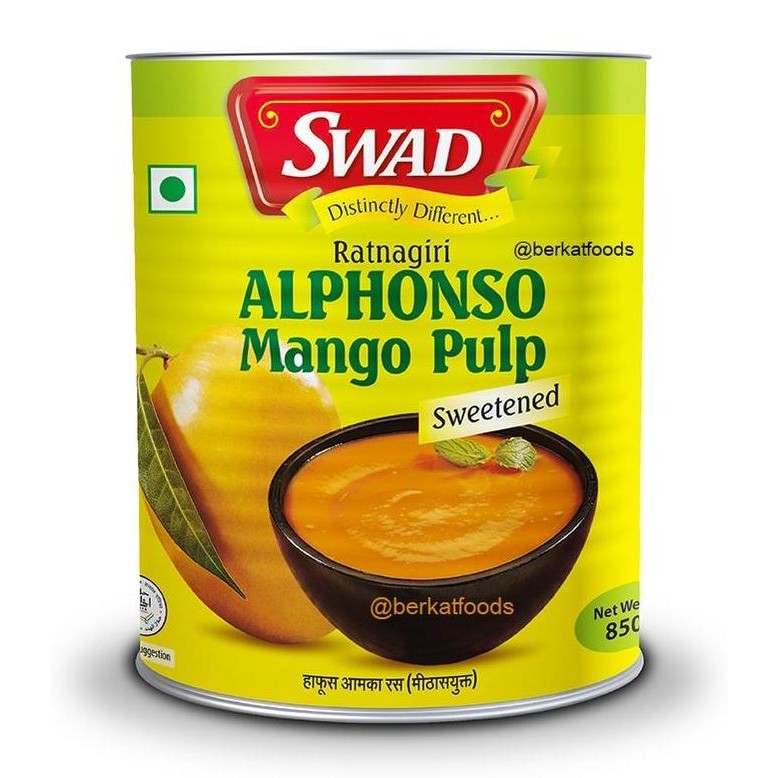 

=====] Alphonso Mango Pulp Swad / Ratnagiri Sweetened / Bubur Mangga India