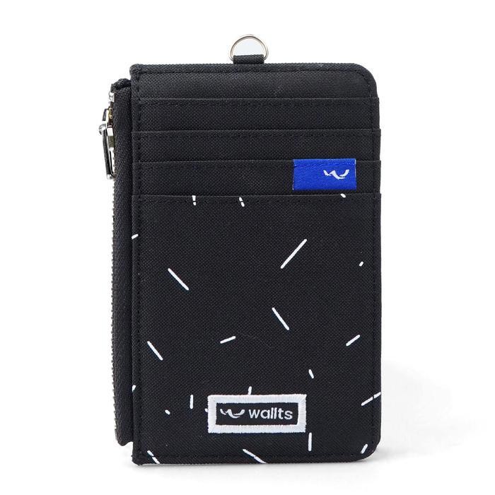 

Wallts Kara Sprinkle Black - Lanyard Kanvas Kartu Dan Uang Card Name Tag Id Card Pria Dan Wanita Dompet Hitam
