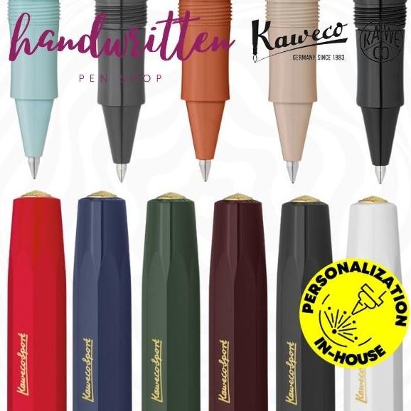

tersedia pulpen kaweco sport classic/skyline/frosted - ballpoint & roller gel premium
