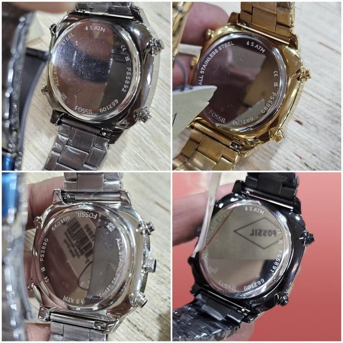 Fossil Digital Dual Time Original Jam Tangan Pria Free Box Ori